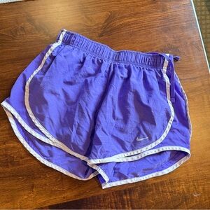 Nike Women's Athletic Shorts in Purple and White